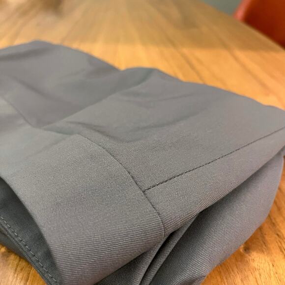 Lafayette 148 Pant Size 6 Wool Elastane Gray Taupe Stretch Career Trouser - Picture 6 of 10